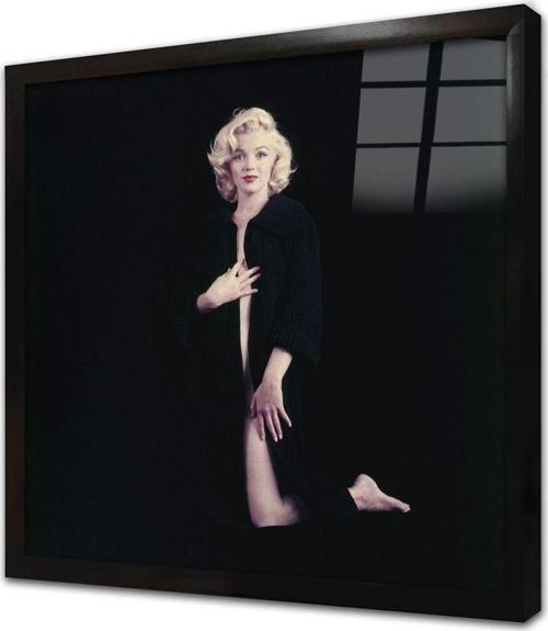 Marilyn Monroe Çerçeveli Cam Tablo