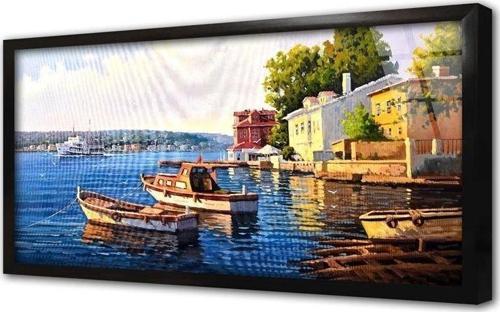 Istanbul Yalılar Çerçeveli Cam Tablo