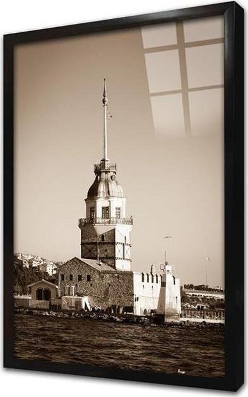 Istanbul Kız Kulesi Çerçeveli Cam Tablo