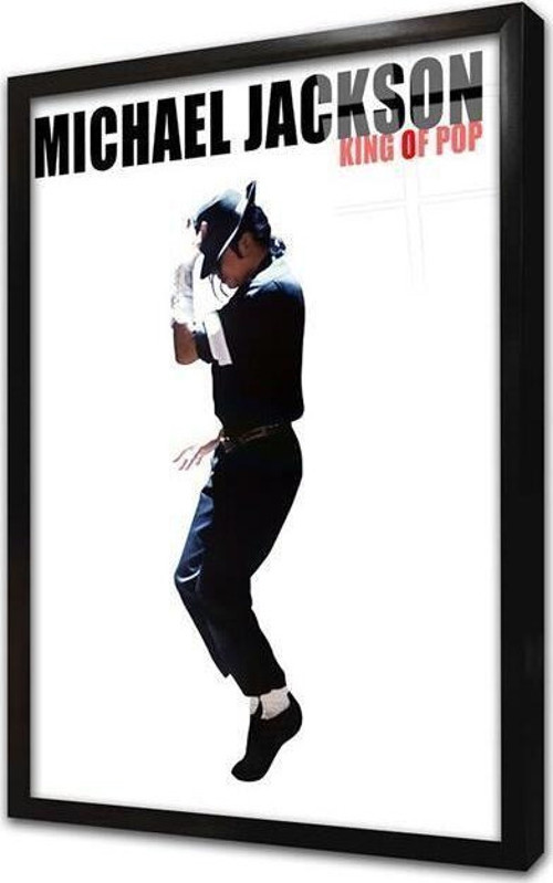 Michael Jackson Çerçeveli Cam Tablo