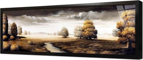 Gökyüzü Çerçeveli Cam Tablo