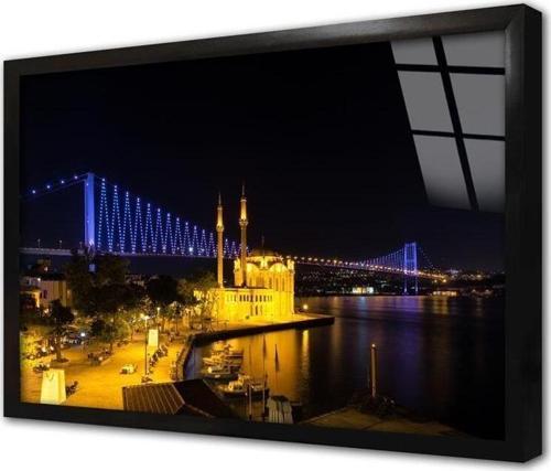 Ortaköy Cami Istanbul Çerçeveli Cam Tablo