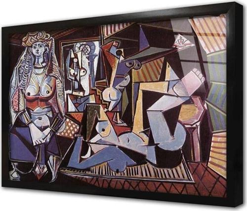 Picasso Çerçeveli Cam Tablo