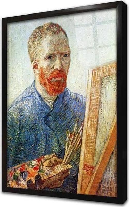 Vincent Van Gogh Portesi Çerçeveli Cam Tablo