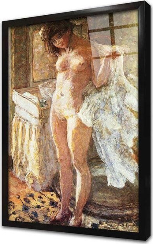 Dans Le Cabinet De Toilette Çerçeveli Cam Tablo