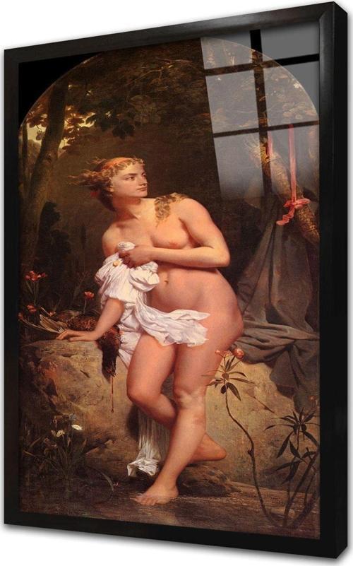 Greek Goddess Of The Çerçeveli Cam Tablo