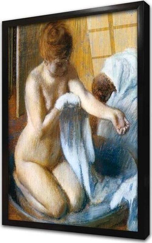 After The Bath Çerçeveli Cam Tablo
