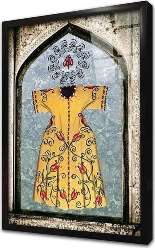 Osmanlı Kaftan Çerçeveli Cam Tablo