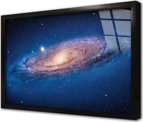 Andromeda Galaksisi Çerçeveli Cam Tablo 30x40 cm