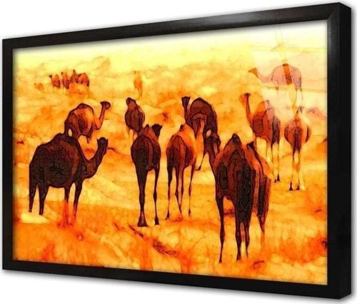Deve Çerçeveli Cam Tablo 20x30 cm