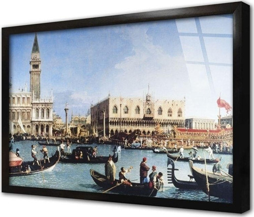 Venedik Çerçeveli Cam Tablo 60x90 cm