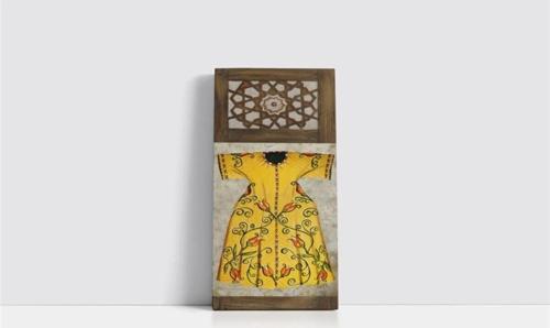 Osmanlı Kaftan Çerçeveli Mdf Tablo 30x90 cm