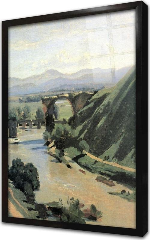 Manzara Çerçeveli Cam Tablo 60x90 cm