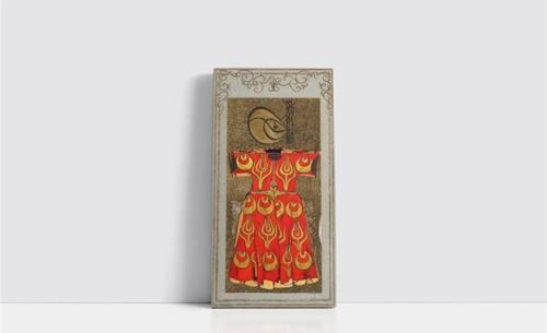 Osmanlı Kaftan Çerçeveli Mdf Tablo 30x60 cm