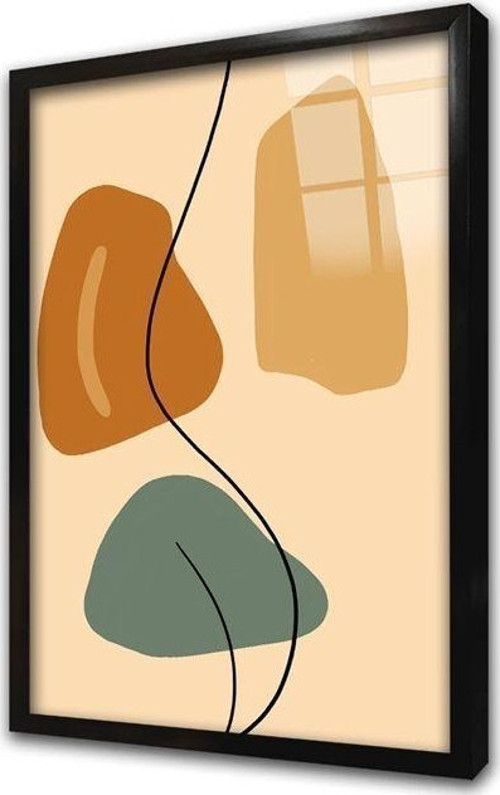 Line Art Kadın Bedeni Ikili Çerçeveli Cam Tablo Seti
