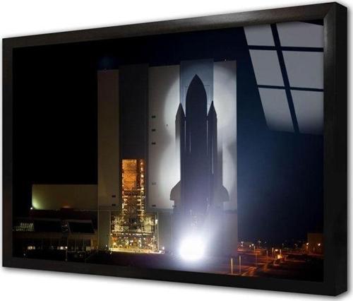 Atlantis Uzay Mekiği Çerçeveli Cam Tablo 50x70 cm