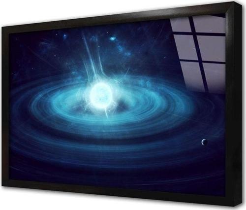Uzay Teleskobu Görüntüleri Çerçeveli Cam Tablo 50x70 cm