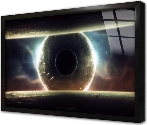 Uzay Teleskobu Görüntüleri Çerçeveli Cam Tablo 50x70 cm