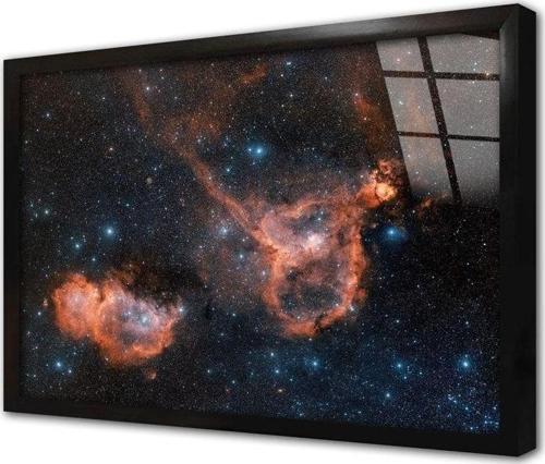 Uzay Teleskobu Görüntüleri Çerçeveli Cam Tablo 50x70 cm