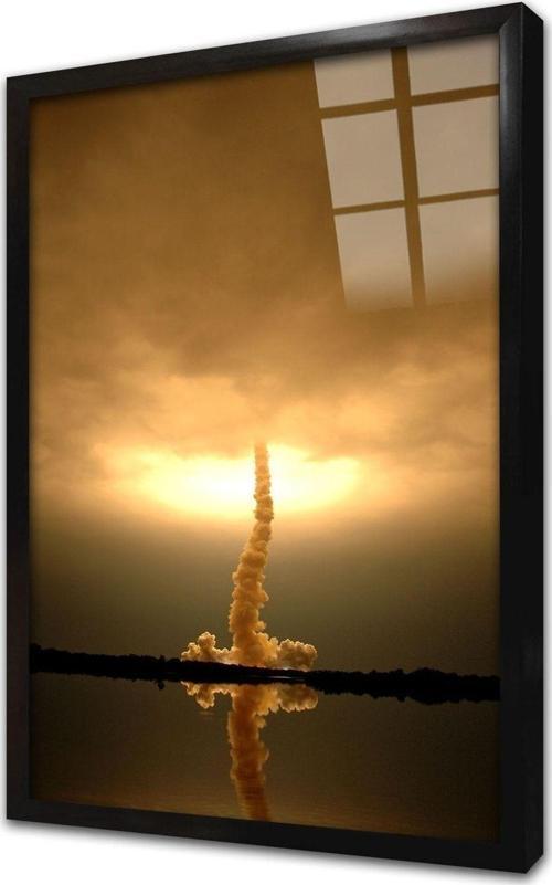 Uzay Teleskobu Görüntüleri Çerçeveli Cam Tablo 30x40 cm