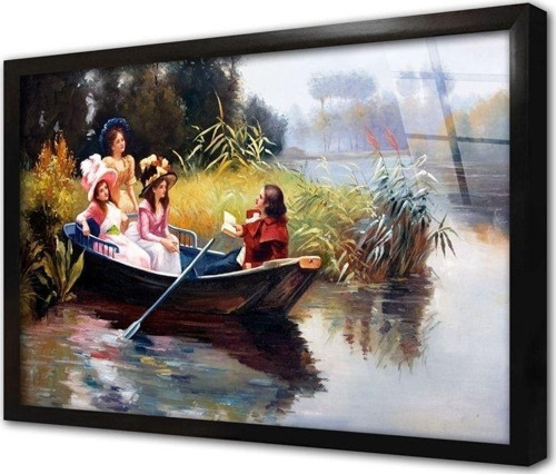 Tekne Gezintisi Çerçeveli Cam Tablo 50x70 cm