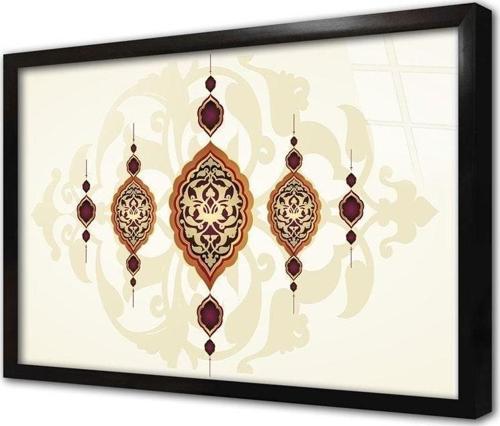 Osmanlı Çini Görselleri Çerçeveli Cam Tablo 20x30 cm