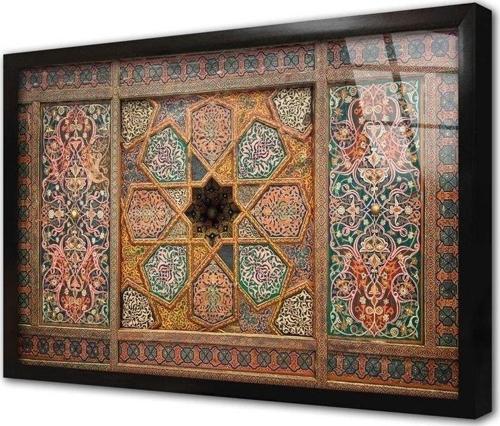 Osmanlı Çini Görselleri Çerçeveli Cam Tablo 20x30 cm