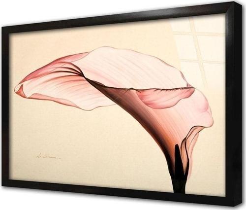Çiçek Çerçeveli Cam Tablo 20x30 cm