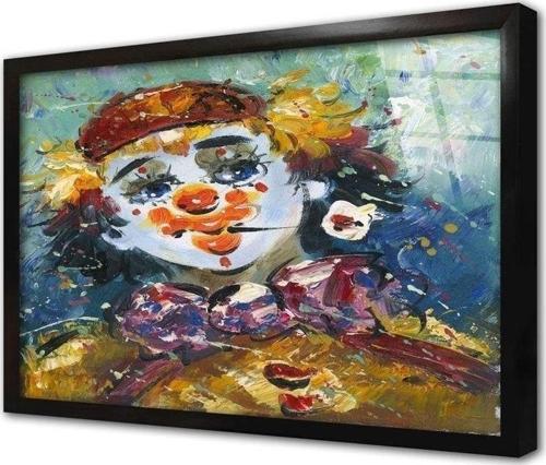 Palyaço Çerçeveli Cam Tablo 20x30 cm