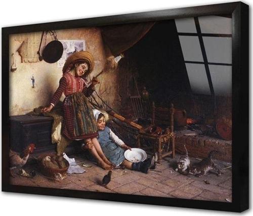 Iki Kız Arkadaşın Mutluluğu Çerçeveli Cam Tablo 30x40 cm