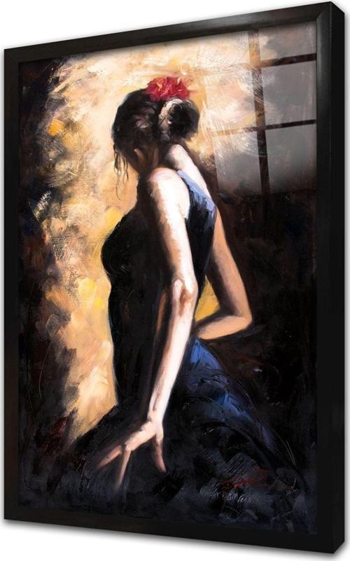 Ispanyol Dansçı Çerçeveli Cam Tablo 20x30 cm