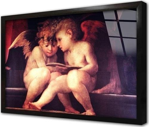 Baş Melek Rafaelin Çerçeveli Cam Tablo 30x40 cm