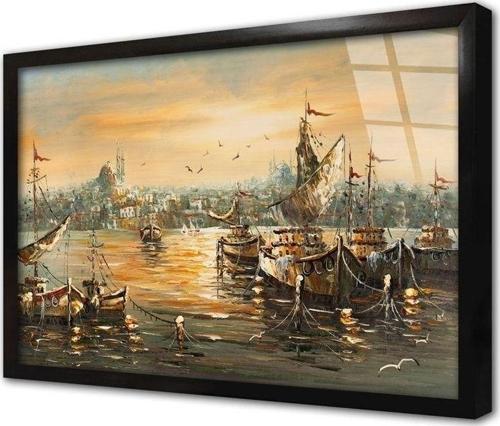 Istanbul Boğaz Manzaralı Çerçeveli Cam Tablo 20x30 cm