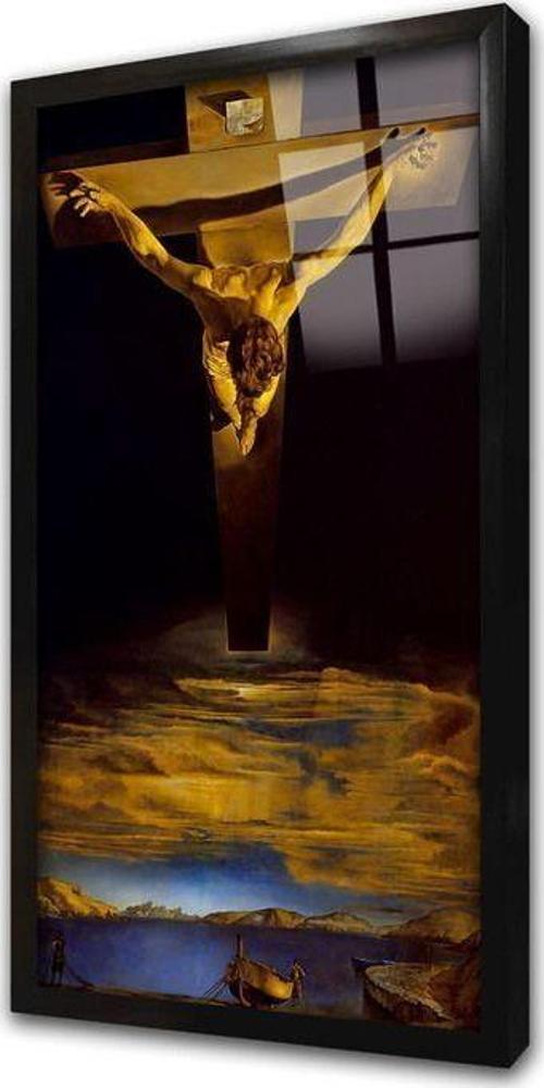 Çarmıhta Isa Salvador Dali Çerçeveli Cam Tablo20x30 cm Cb22016 20x30 cm
