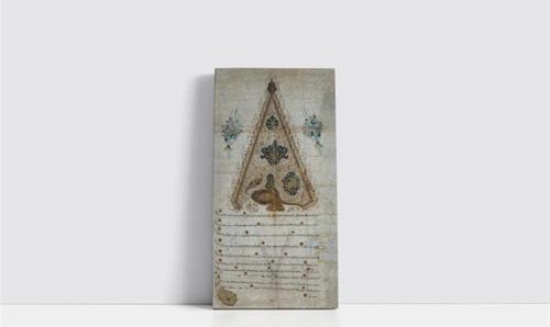 Osmanlı Padişah Fermanı Çerçeveli Mdf Tablo 20x30 cm