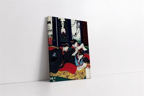 Aşk Mektubu Japon Sanatı Kanvas Tablo