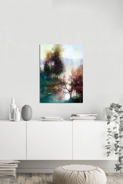 Ağaç Manzara Fotoğraf Kanvas Tablo 30x40 cm 30x40 cm