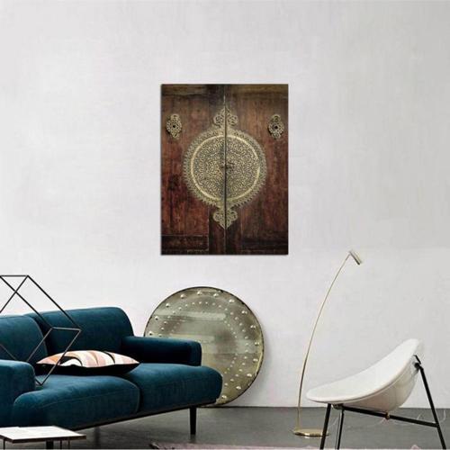 Ahşap Işlemeli Kapı Fotoğraf Kanvas Tablo 50x70 50x70 cm
