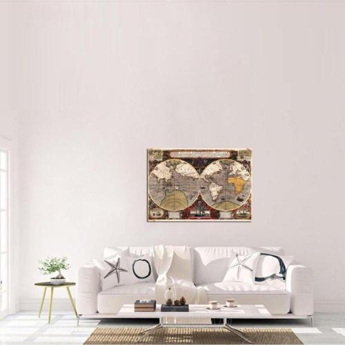 Eski Dünya Haritası Kanvas Tablo 20x30 cm 20x30 cm
