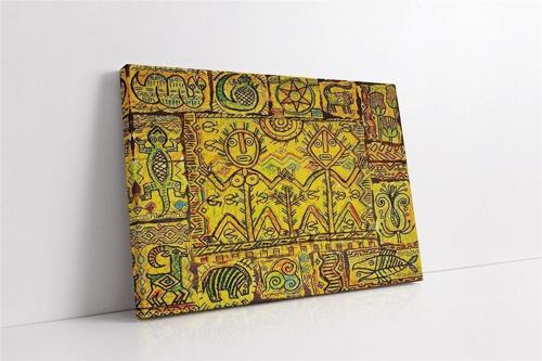 Etnik Motif Kanvas Tablo