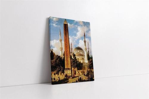 Istanbul Dikilitaş Manzaralı Kanvas Tablo