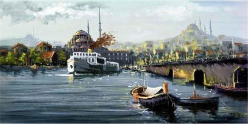 Istanbul Kanvas Tablo 90x180 cm Kb16170 90x180 cm