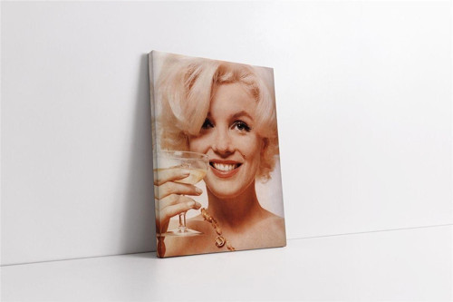 Marliyn Monroe Sarı Saçlarıyla Kanvas Tablo