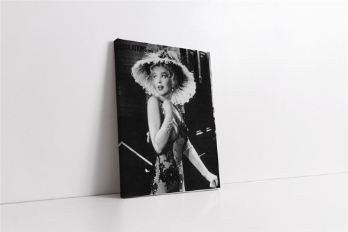 Marliyn Monroe Siyah Beyaz Kanvas Tablo