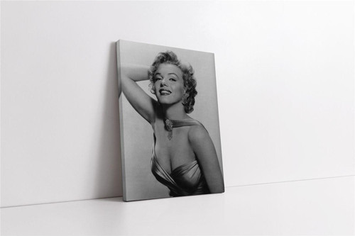 Marliyn Monroe Siyah Beyaz Kanvas Tablo