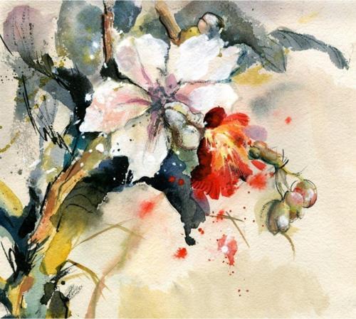 Modern Çiçekler Kanvas Tablo 60x60 cm 60x60 cm