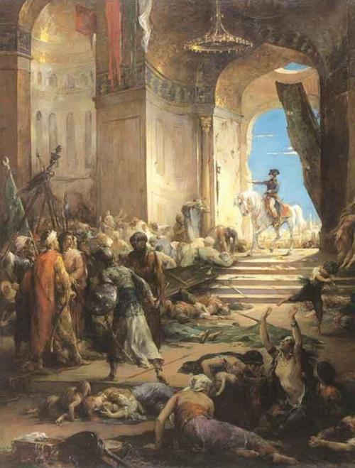 Napolyon Ve Askerleri Kanvas Tablo 140x185 cm Kb21265 140x185 cm