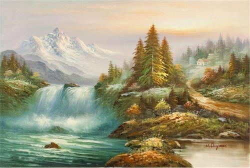Nehir Kanvas Tablo 35x50 cm Kb20008 35x50 cm