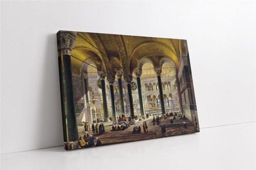 Osmanlı Imparatorluğu Zamanı Ayasofya Camii Kanvas Tablo