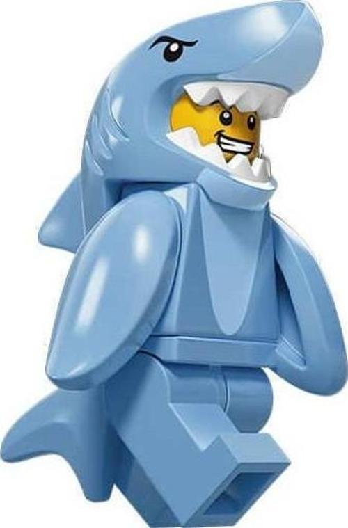 Minifigür - Seri 15 - 71011 - Shark Suit Guy Minifigür +5 Yaş (1 Parça)